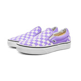 Vans Slip On - Checkerboard Violet/White 02