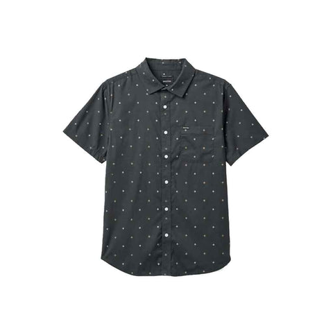 Brixton Charter Print S/S Woven - Washed Black Pyramid