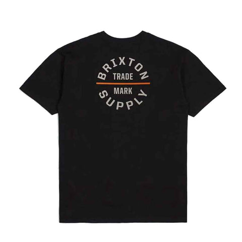 Brixton Oath V S/S T-shirt - Black/Whitecap/Persimmon Ornage