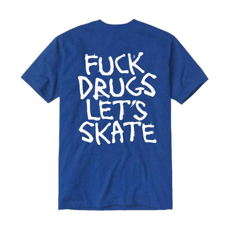 Heroin Fuck Drugs T-shirt - Royal Blue