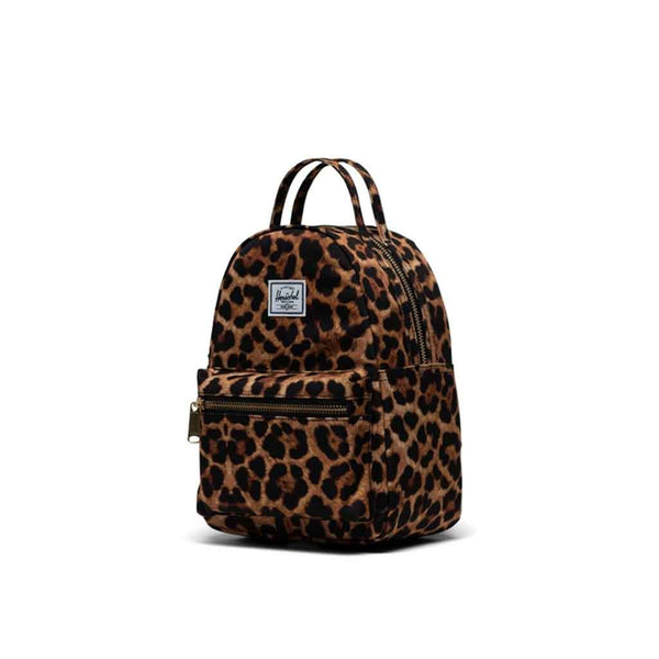 herschel animal print backpack Herschel Nova Mini Backpack - Leopard Black