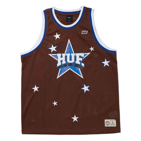 Huf All Star Basketball Jersey - Brown