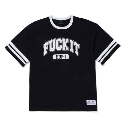 Huf Fuck it Football Shirt - Black