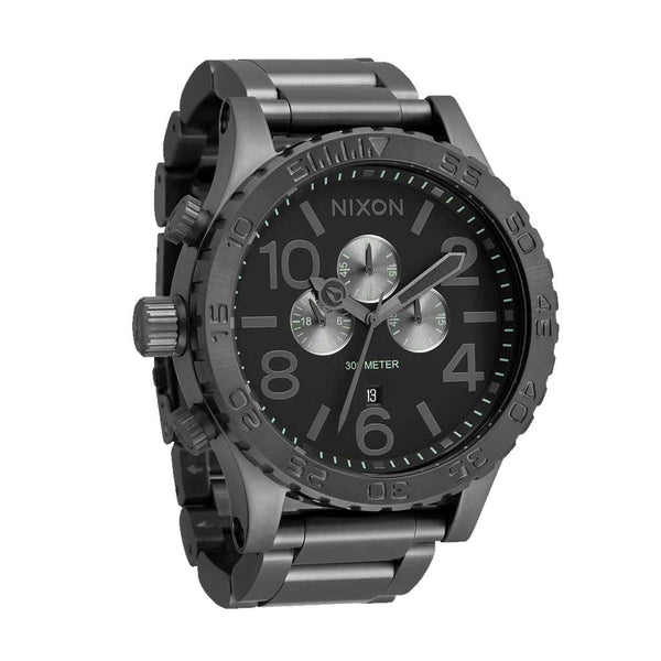 Nixon 51-30 Chrono - All Gunmetal | Boarders