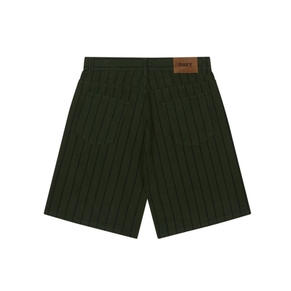 Obey Stripe Baggy Denim Short - DF Multi | Boarders