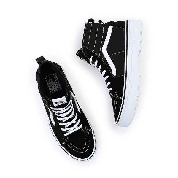 Vans Sentry WC High Top Women 8 Men 6.5 Triple Solid Black Skate Hiking USA VANS Sentry Sk8-Hi WC Sneakers Black Suede Canvas Women  main image 3