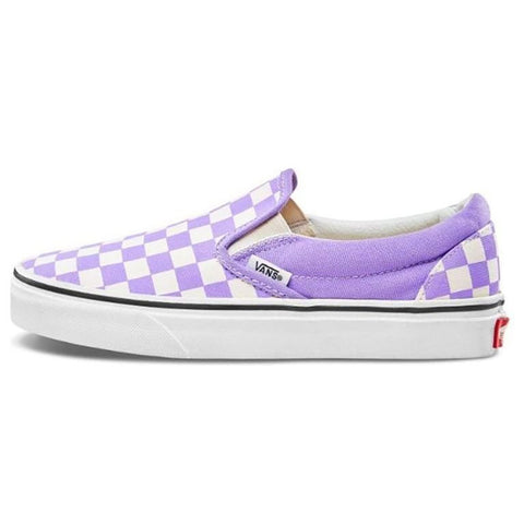 Vans Slip On - Checkerboard Violet/White 01