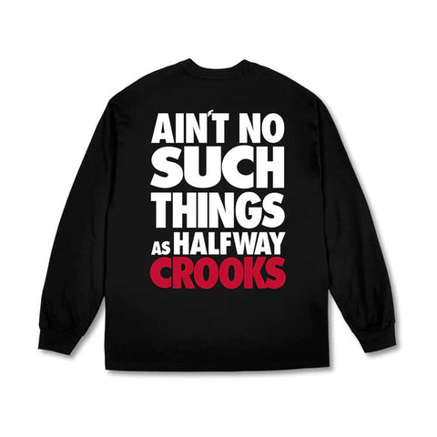Crooks and Castles Ain't no Such Thing L/S T-shirt - Black