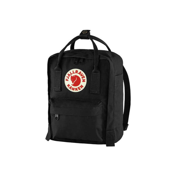 fjallraven re-kanken mini backpack black Fjallraven Kanken Mini Backpack - Black