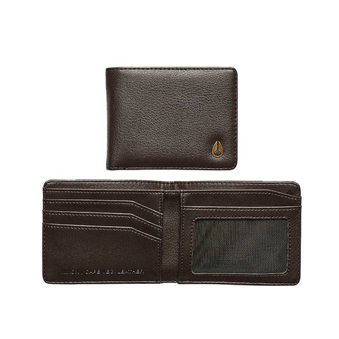 Nixon Cape Vegan Leather Wallet - Brown
