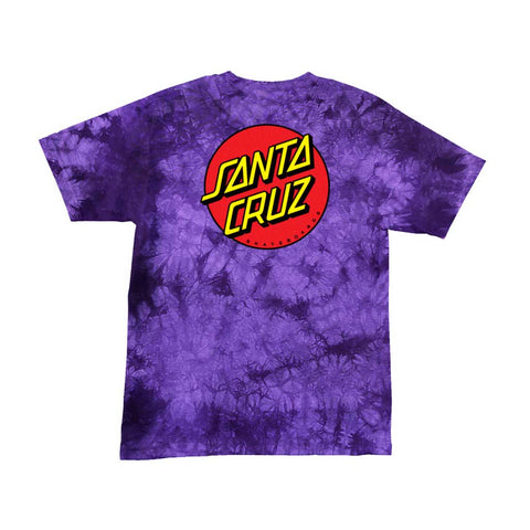Santa Cruz Classic Dot S/S T-shirt - Purple Crystal Wash