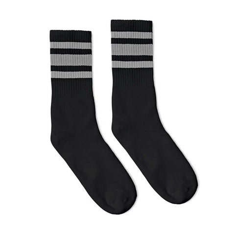 Socco All American Crew Socks - Black/Grey