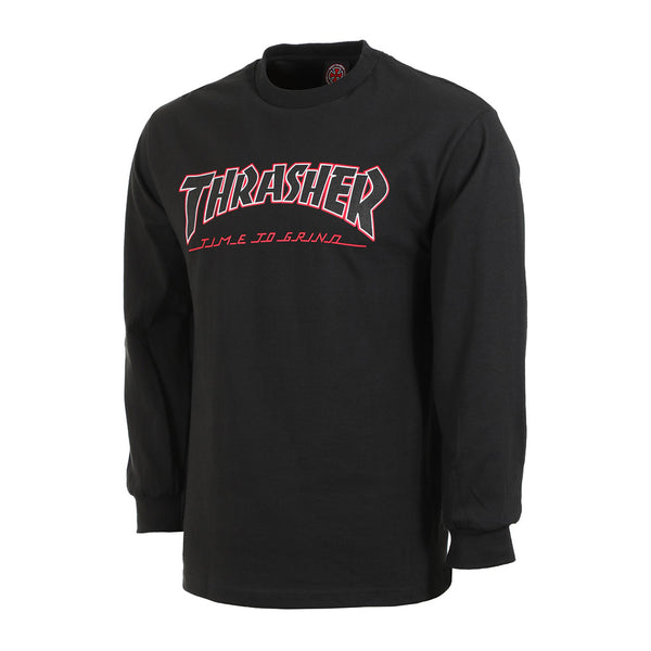 トップス 015 Thrasher x Independent TTG Black Tee Thrasher x Independent TTG L/S Tee - Black | Boarders