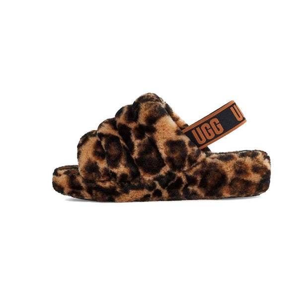 Ugg leopard sales print sliders