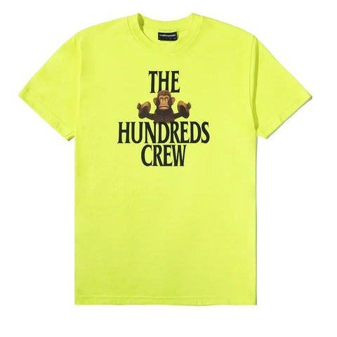 The Hundreds Chant T-shirt - Safety Green front
