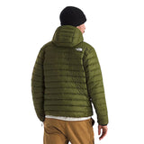 The North Face Classic Down Hooded Jacket - Woodland Green -BACK-
