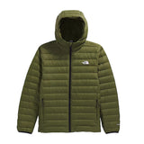 The North Face Classic Down Hooded Jacket - Woodland Green -FRONT-