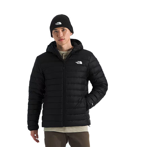 The North Face Classic Down Hooded Jacket - TNF Black -FRONT-