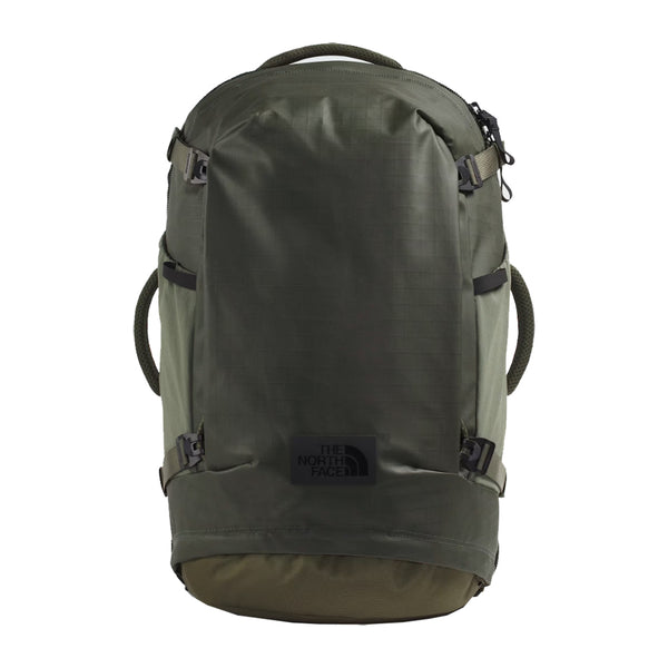 The North Face Base Camp Voyager Pro Travel Pack Backpack - New Taupe Green/TNF Black -front-