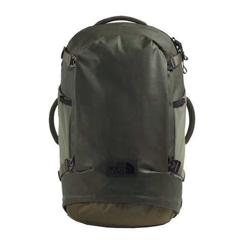 The North Face Base Camp Voyager Pro Travel Pack Backpack - New Taupe Green/TNF Black -front-