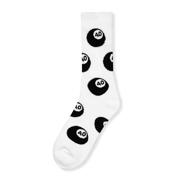 40s & Shorties 40 Ball Sock - White