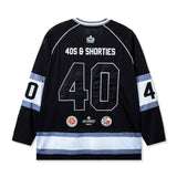 40s & Shorties Champs Hockey Jersey - Black Back