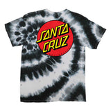 SC CLASSIC DOT T-SHIRT - SWIRL BLACK BACK SIDE LOGO ON CENTER