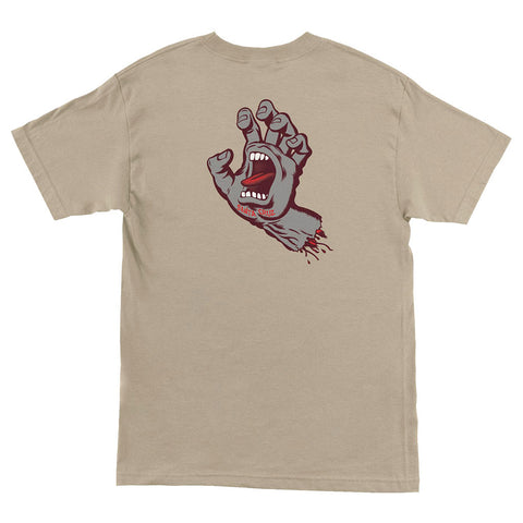 Santa Cruz Screaming Hand S/S Tee - Maroon Back