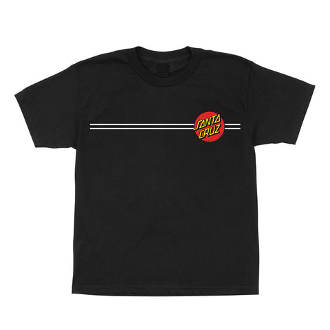 Santa Cruz Youth Classic Dot Tee - Black