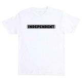 BAR LOGO S/S HEAVYWEIGHT T-SHIRT - WHITE fRONT CHEST LOGO
