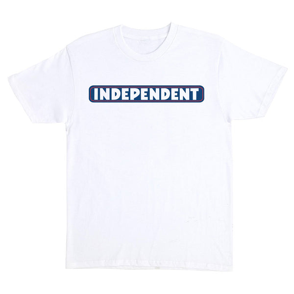 Independent Bar Logo S/S Tee - White/Blue