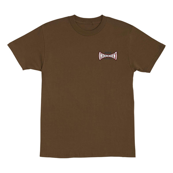 Independent Rose Span S/S Heavyweight Tee - Chocolate