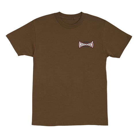 Independent Rose Span S/S Heavyweight Tee - Chocolate