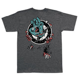 Santa Cruz Roskopp Screaming Target S/S Heavyweight Tee - Dark Heather Back