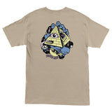 Santa Cruz Knibbs Invasion Hand S/S Heavyweight Tee - Sand Back