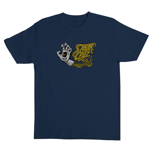 Santa Cruz Screaming Veins S/S Heavyweight Tee - Navy