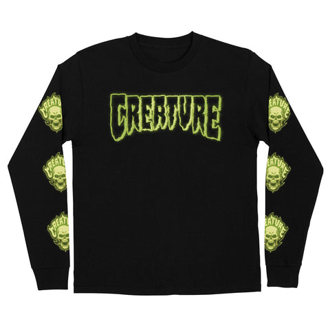 Creature Bonehead Glitch L/S Tee - Black