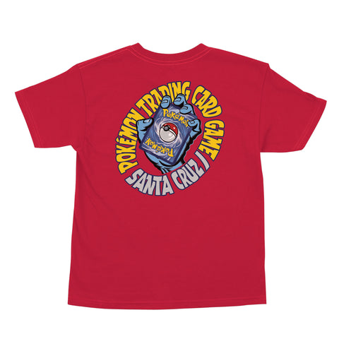 YTH SC POKEMON TCG HAND S/S T-SHIRT Black Red