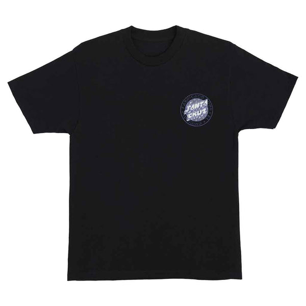 MAS LOCO DOT S/S HEAVYWEIGHT T-SHIRT - BLACK FRONT LOGO ON CHEST
