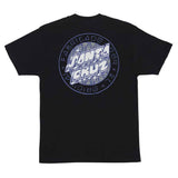 MAS LOCO DOT S/S HEAVYWEIGHT T-SHIRT - BLACK BACK DISCO BALL LOOKING OGO ON BACK CENTER