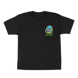 YOUTH SCRIBBLE HEAD S/S MIDWEIGHT T-SHIRT - BLACK SCRIBBLE STYLE ARE ON CHEST