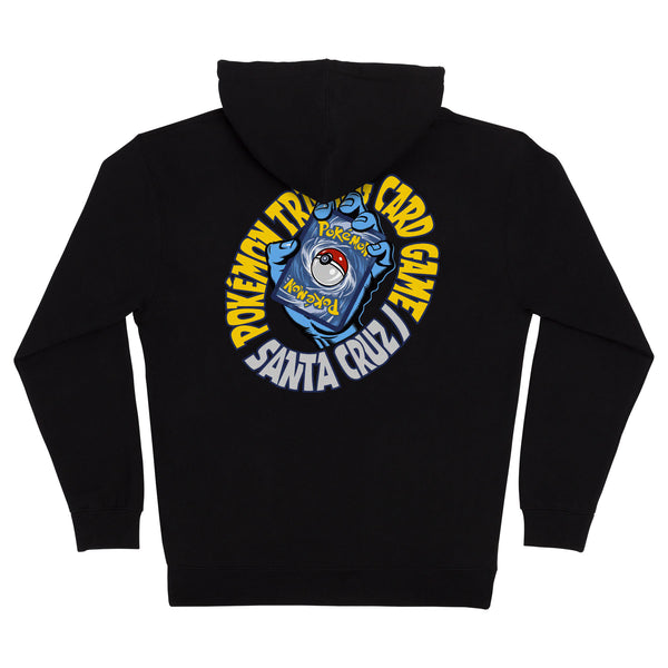 SC POKEMON TCG HAND ZIP HOODIE Black Back