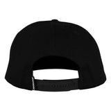 BAR LOGO SNAPBACK UNSTRUCTURED HAT - BLACK