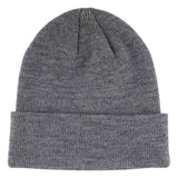 GROUNDWORK BEANIE LONG SHOREMAN HAT - GREY HEATHER/RED