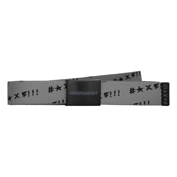 Independent Exclamation Web Belt - Black