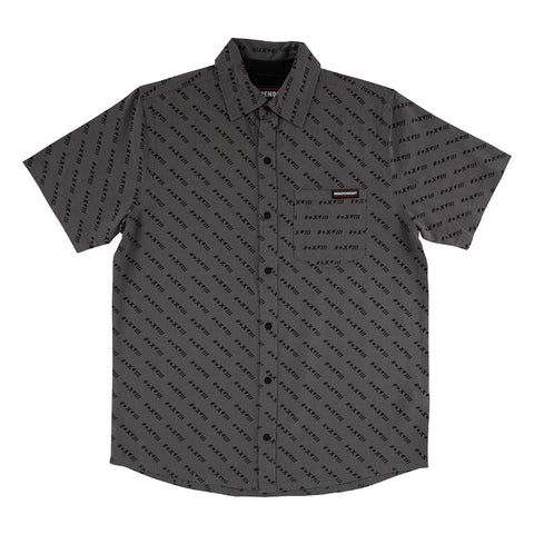 Independent Exclamation S/S Party Woven - Smoke Grey