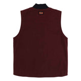 BUILT TO GRIND VEST WORK TOP - DEEP BURGUNDY bACK