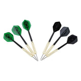 WEB DART BOARD - BLACK/DK GREEN 6 darts. 3 black 3 green