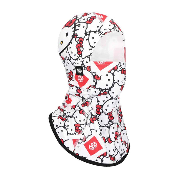 686 x Sanrio 25/26 Alpha Hinged Balaclava - Hello Kitty White