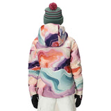686 25/26 Girl's Athena Insulated Jacket - Sedimentary Print Back